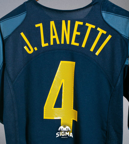 J. ZANETTI  #4, Inter Milan Visitante 2004/05