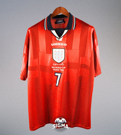 BECKHAM #7, Inglaterra Visitante 1998/99